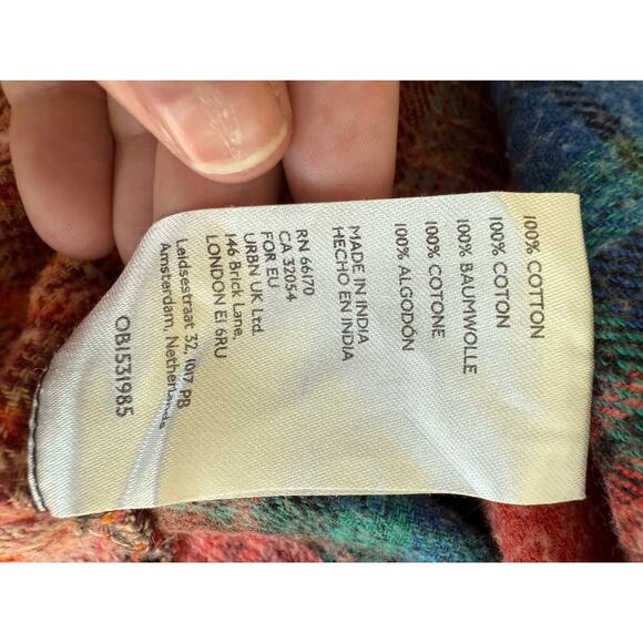 Urban Outfitters Patchwork BDG Robbie Spliced Flannel Button Down Size Large - Picture 6 of 9